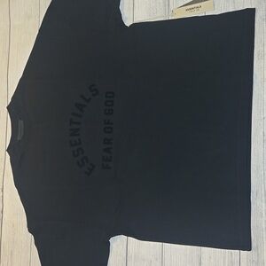 Essentials Fear of God Men's Heavy Jersey Crewneck T-Shirt Black Size M NWT